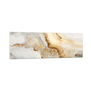 Quadro em vidro - Abstração: beleza e bondade - 160x50 cm