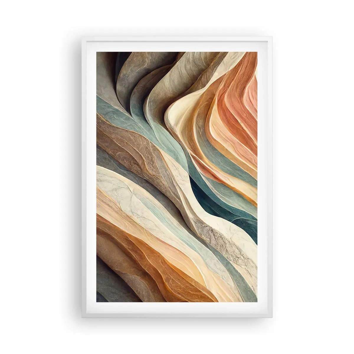 Pôster em moldura branca - O momento antes da mudança - 61x91 cm