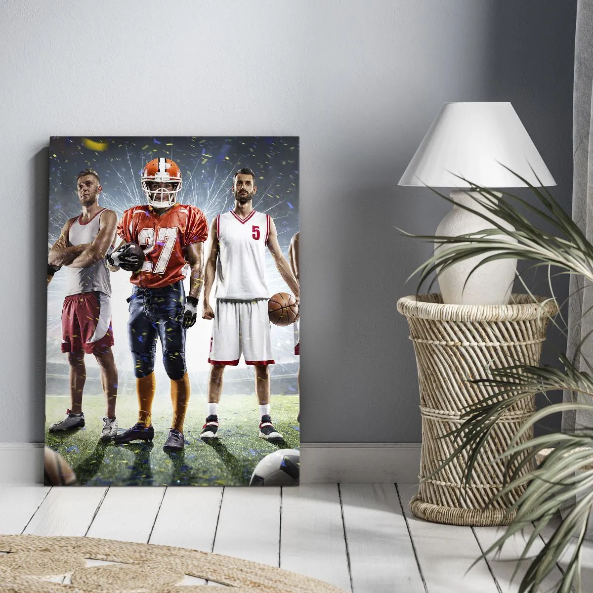 Quadro em tela - Gladiadores dos campos - 50x70 cm