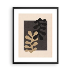 Pôster com moldura preta - Ausência e complemento - 40x50 cm