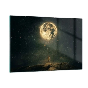 Quadro em vidro - Aquele que roubou a lua - 120x80 cm