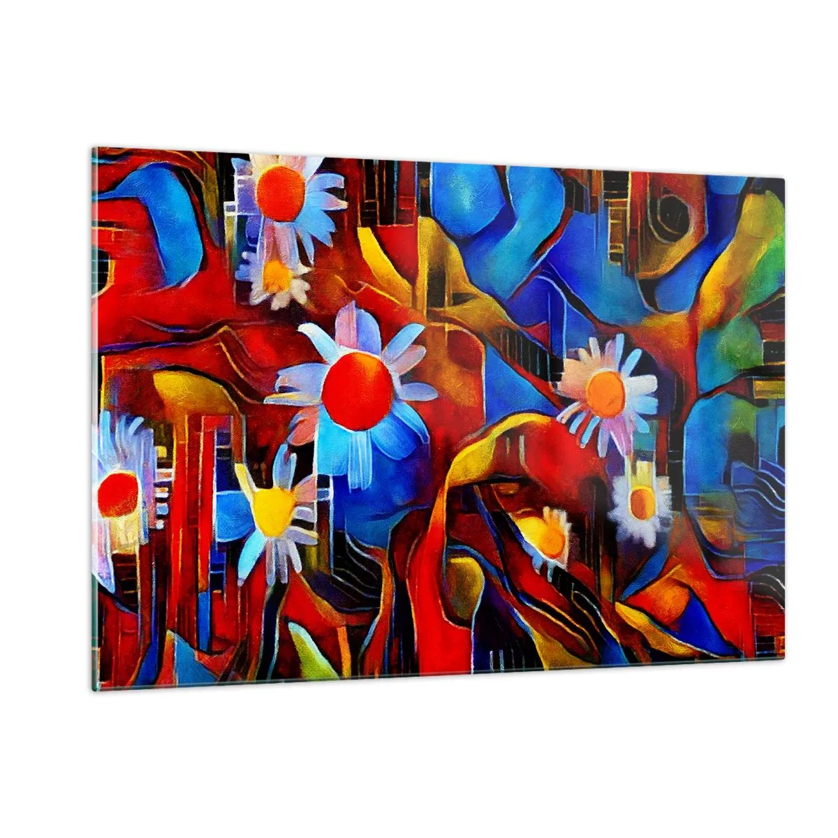 Quadro em vidro - Cores da vida - 120x80 cm