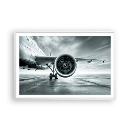 Pôster em moldura branca - Há poder! - 91x61 cm