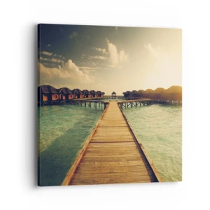 Quadro em tela - Um convite caloroso - 40x40 cm