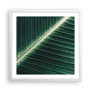 Pôster em moldura branca - O ritmo da natureza - 50x50 cm