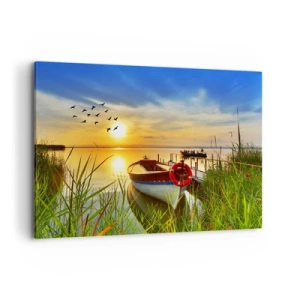 Quadro em tela - Os corvos-marinhos já estão de saída - 120x80 cm