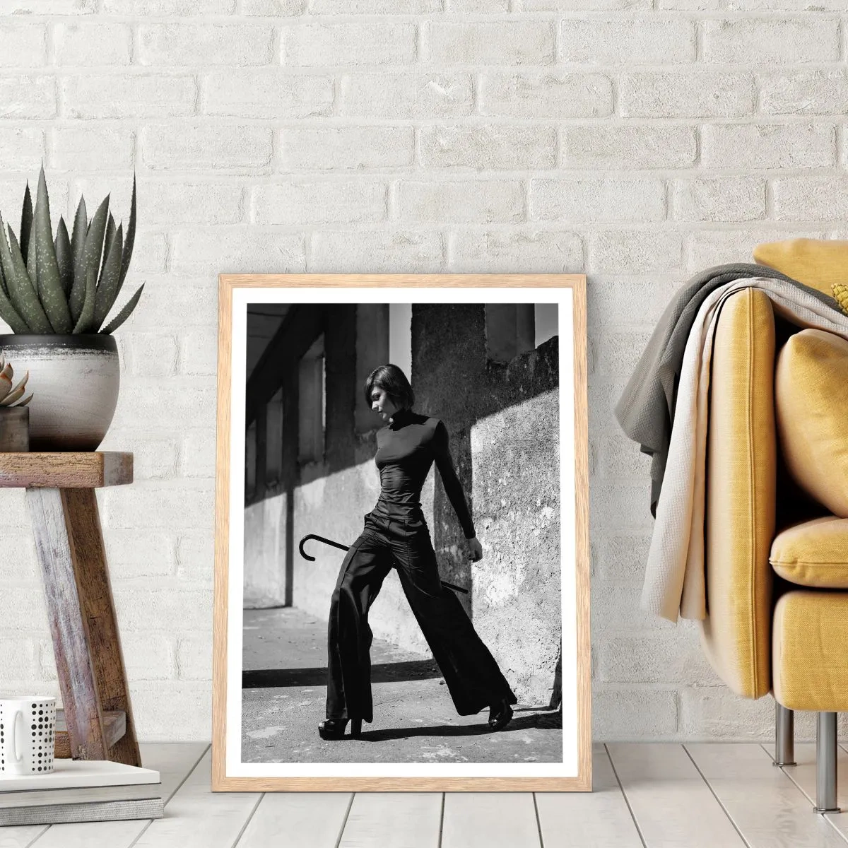Pôster com moldura de carvalho claro - Elegância urbana - 70x100 cm