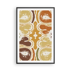 Pôster com moldura preta - Abstração sentimental - 61x91 cm