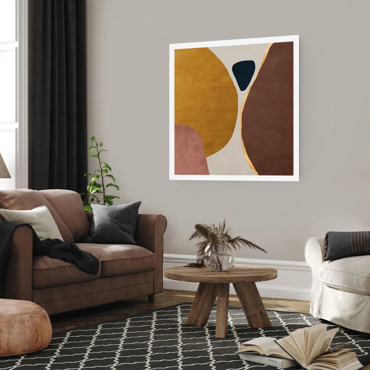 Pôster - Abstração – um lugar no espaço - 30x30 cm