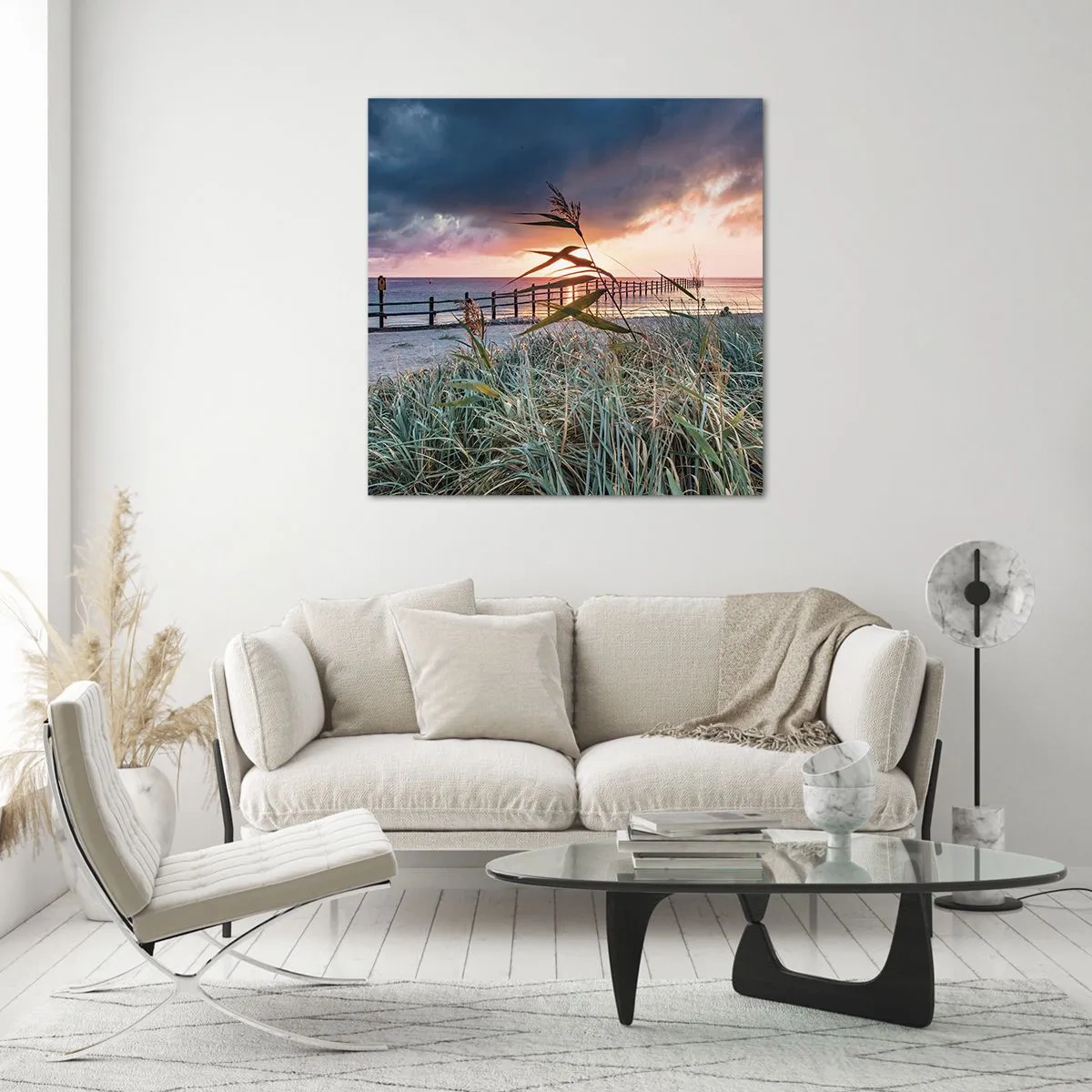 Quadro em vidro - O vento não leva - 60x60 cm