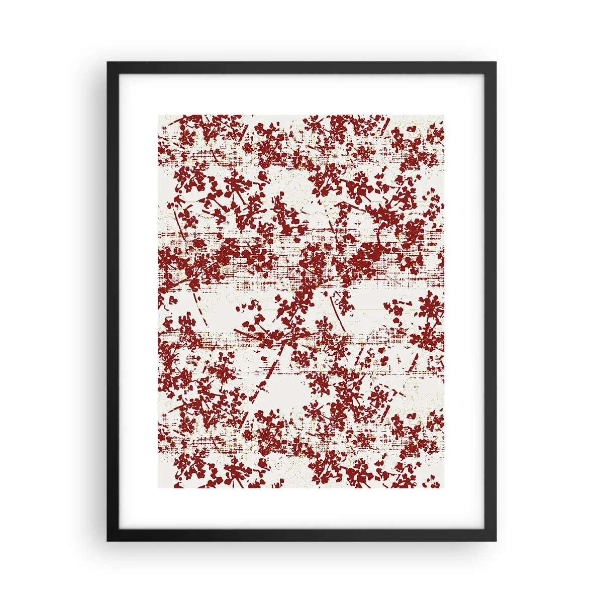 Pôster com moldura preta - Como chita antiga - 40x50 cm