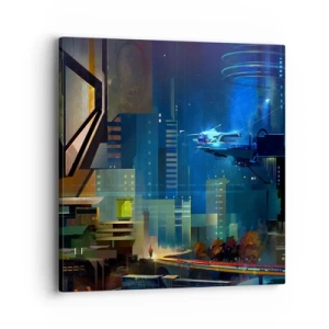 Quadro em tela - Num futuro próximo - 40x40 cm