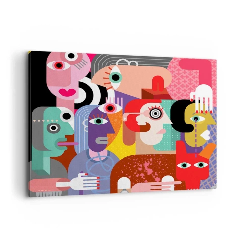 Quadro em tela - Viemos da parte do Sr. Picasso - 120x80 cm