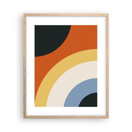 Pôster com moldura de carvalho claro - Um para o outro - 40x50 cm