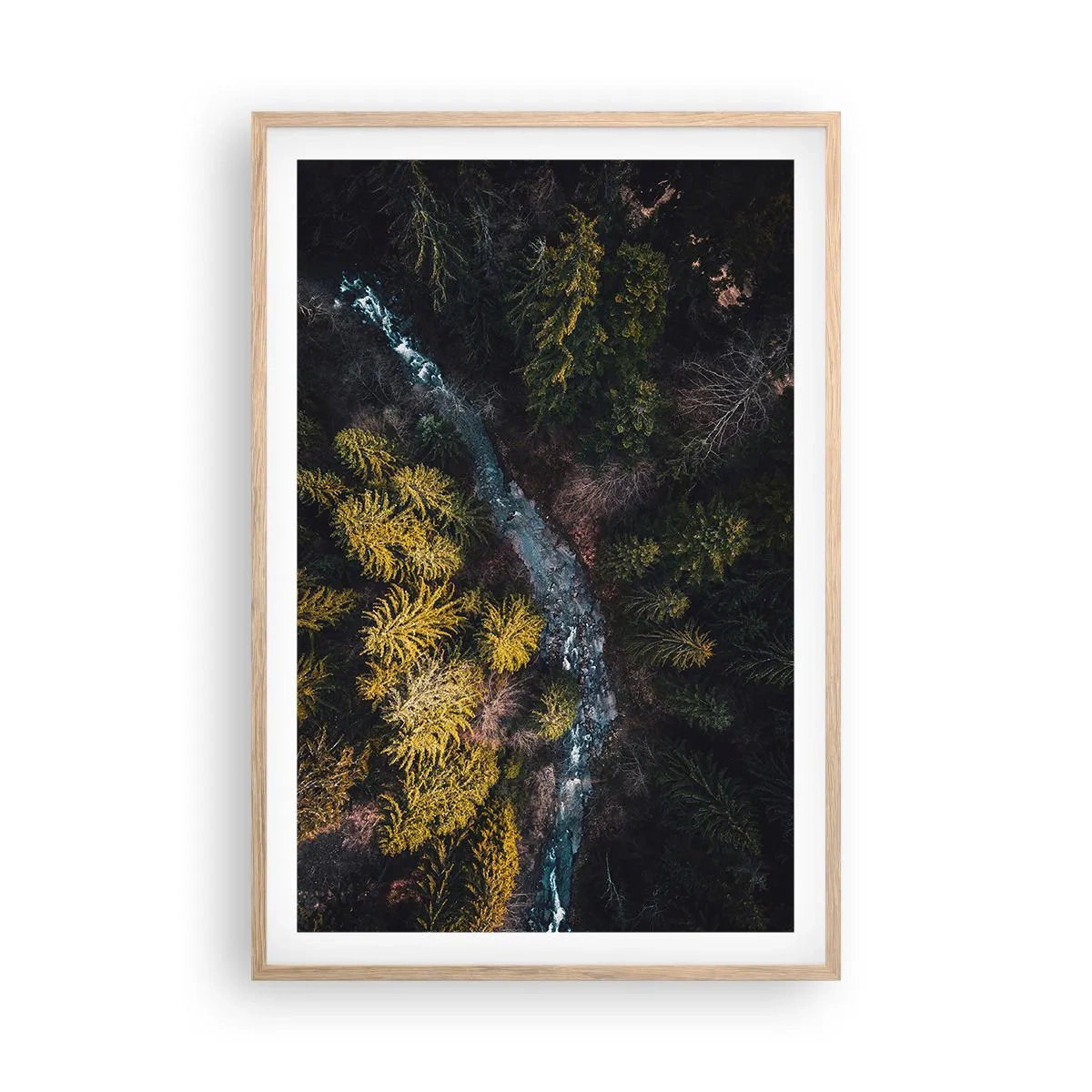 Pôster com moldura de carvalho claro - Rápido e cada vez mais rápido - 61x91 cm