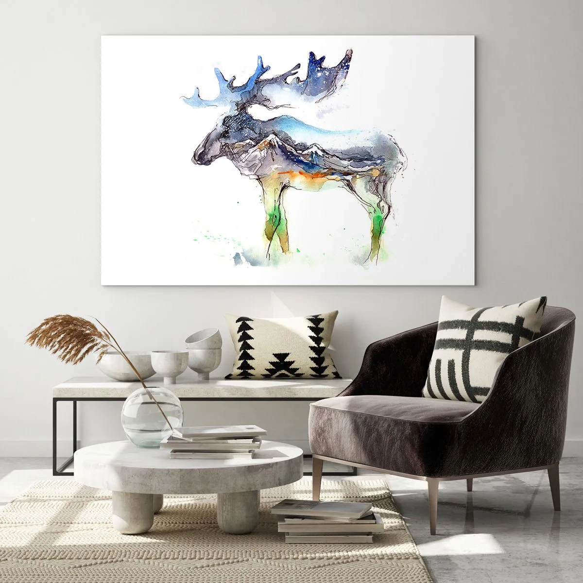 Quadro em vidro - O herói do conto de inverno - 120x80 cm