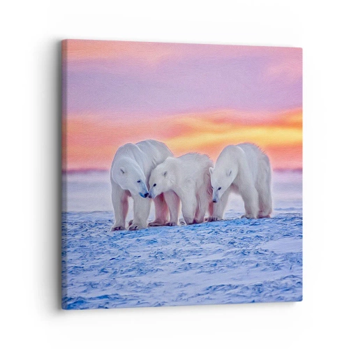 Quadro em tela - Tudo o que precisa é de aconchego familiar - 30x30 cm