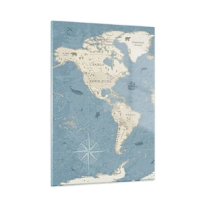 Quadro em vidro - O mundo ao seu alcance - 50x70 cm