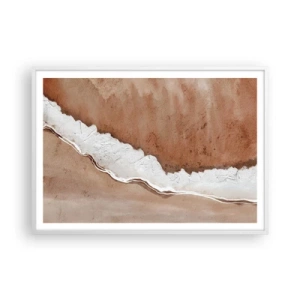 Pôster em moldura branca - Nas cores da terra - 100x70 cm