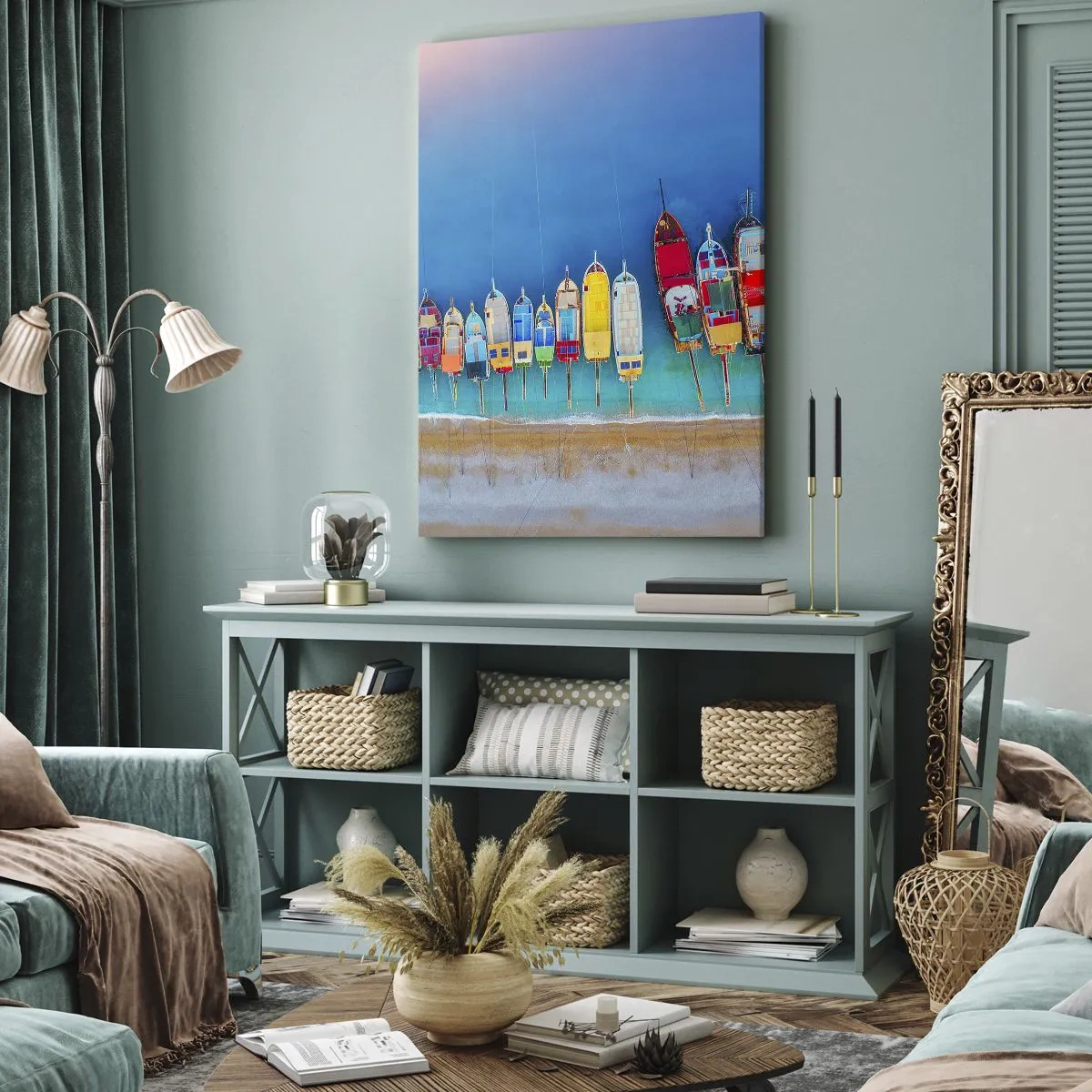 Quadro em tela - Vista panorâmica - 55x100 cm