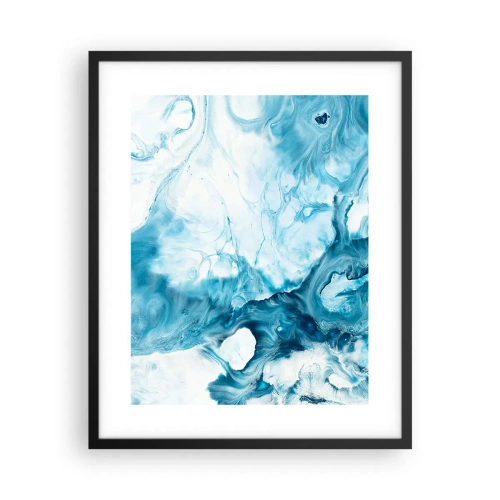 Pôster com moldura preta - Concerto Azul - 40x50 cm