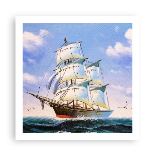 Pôster - Orgulhosamente com o vento - 60x60 cm
