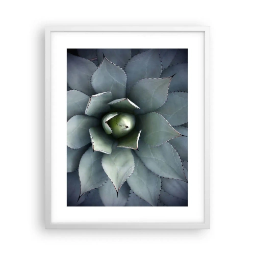 Pôster em moldura branca - Atrai e adverte - 40x50 cm