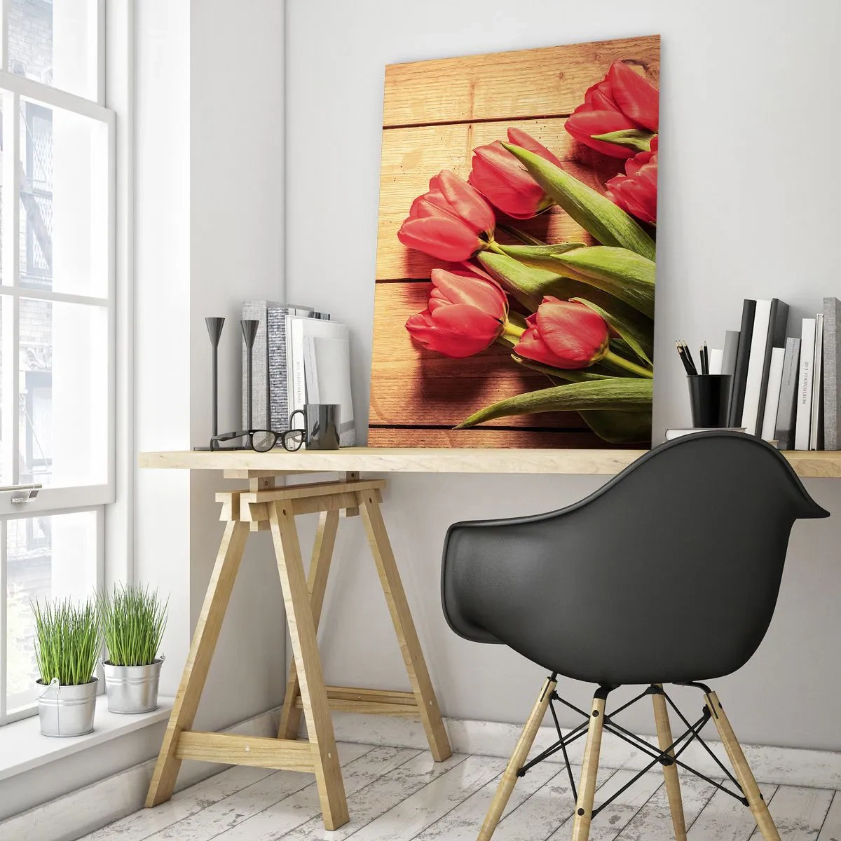Quadro em vidro - Declaração de primavera - 50x70 cm