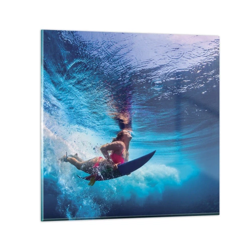 Quadro em vidro - Profundidade da alegria - 60x60 cm