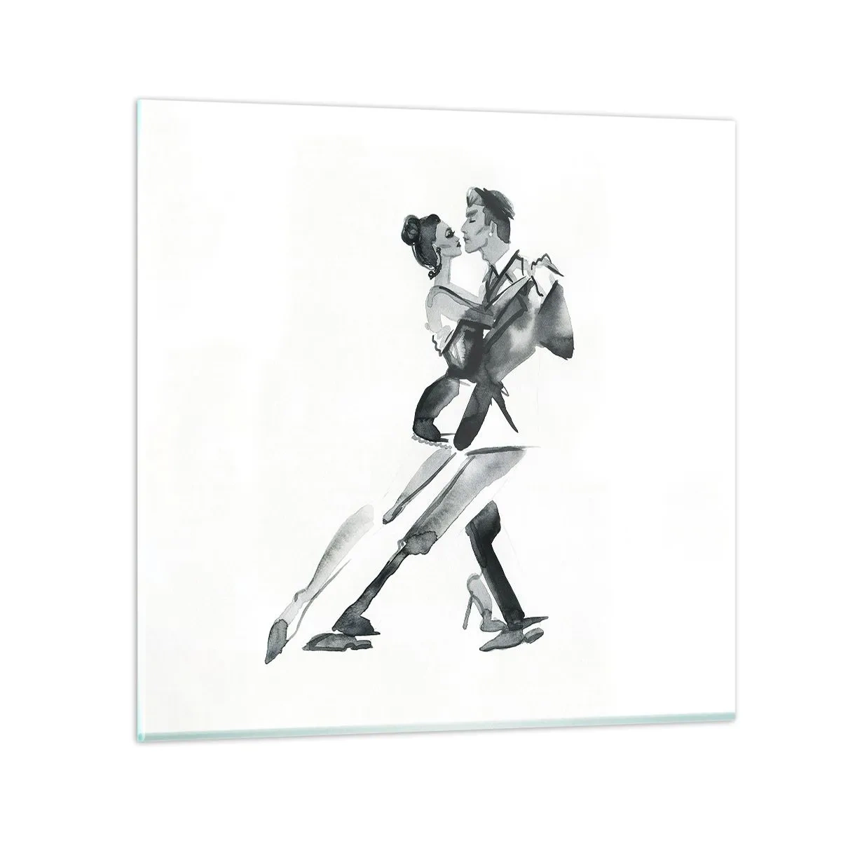 Quadro em vidro - Num só ritmo - 70x70 cm