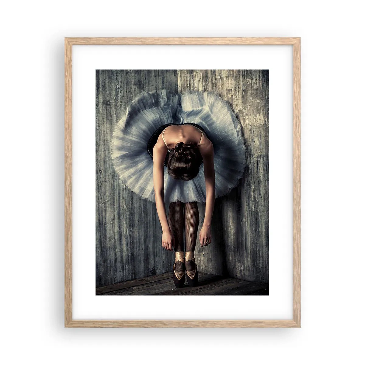 Pôster com moldura de carvalho claro - Quando a música desaparece - 40x50 cm