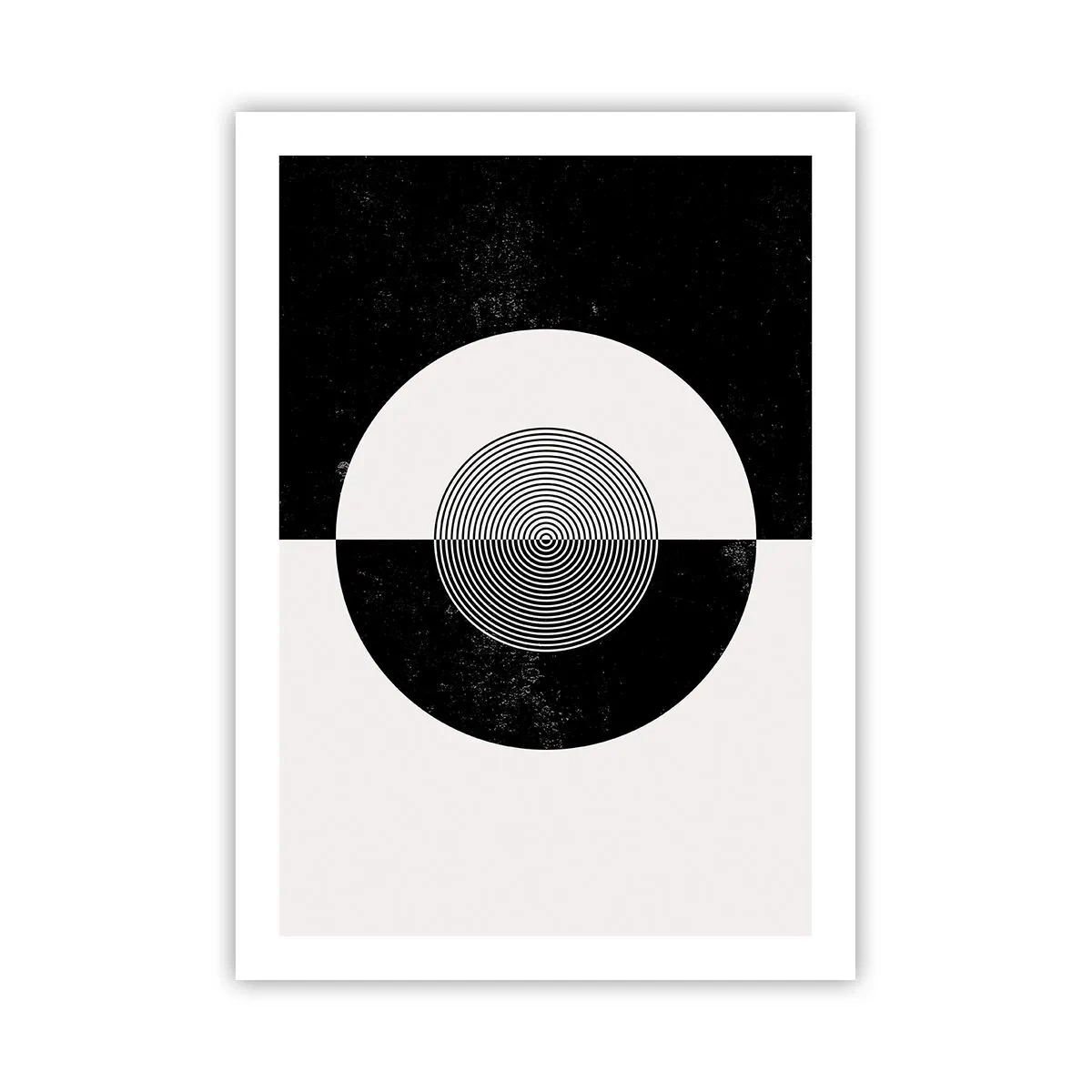 Pôster - Harmonia a preto e branco - 50x70 cm