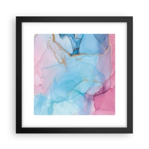 Pôster com moldura preta - Encontro e difusão - 30x30 cm