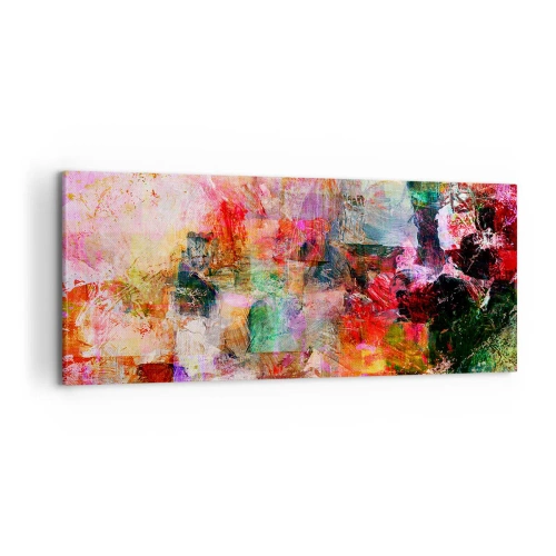 Quadro em tela - Viagem rosa - 100x40 cm
