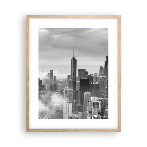 Pôster com moldura de carvalho claro - Paisagem americana - 40x50 cm