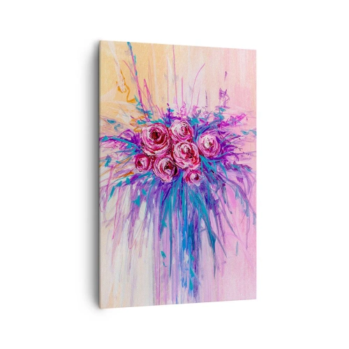 Quadro em tela - Fonte de rosas - 80x120 cm