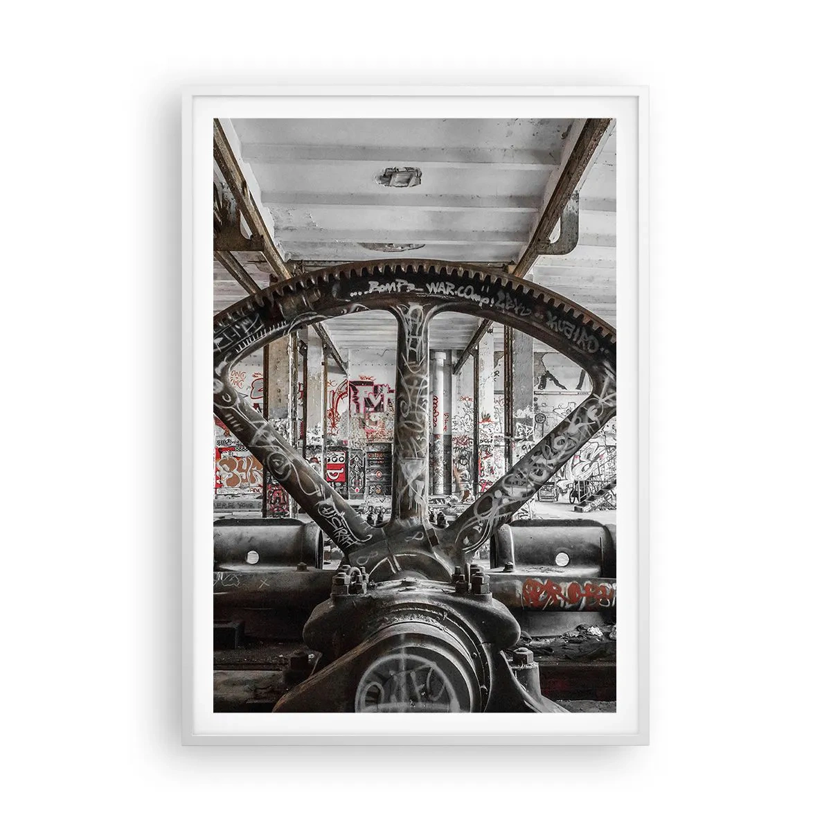 Pôster em moldura branca - A vida secreta da fábrica - 70x100 cm