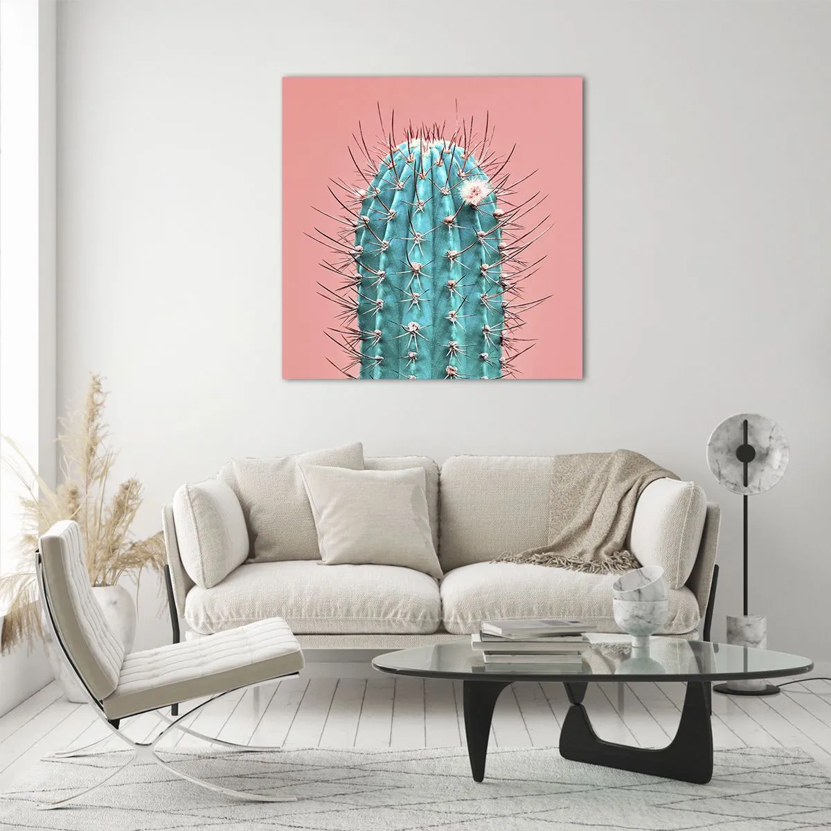 Quadro em vidro - Apenas olhe - 70x70 cm