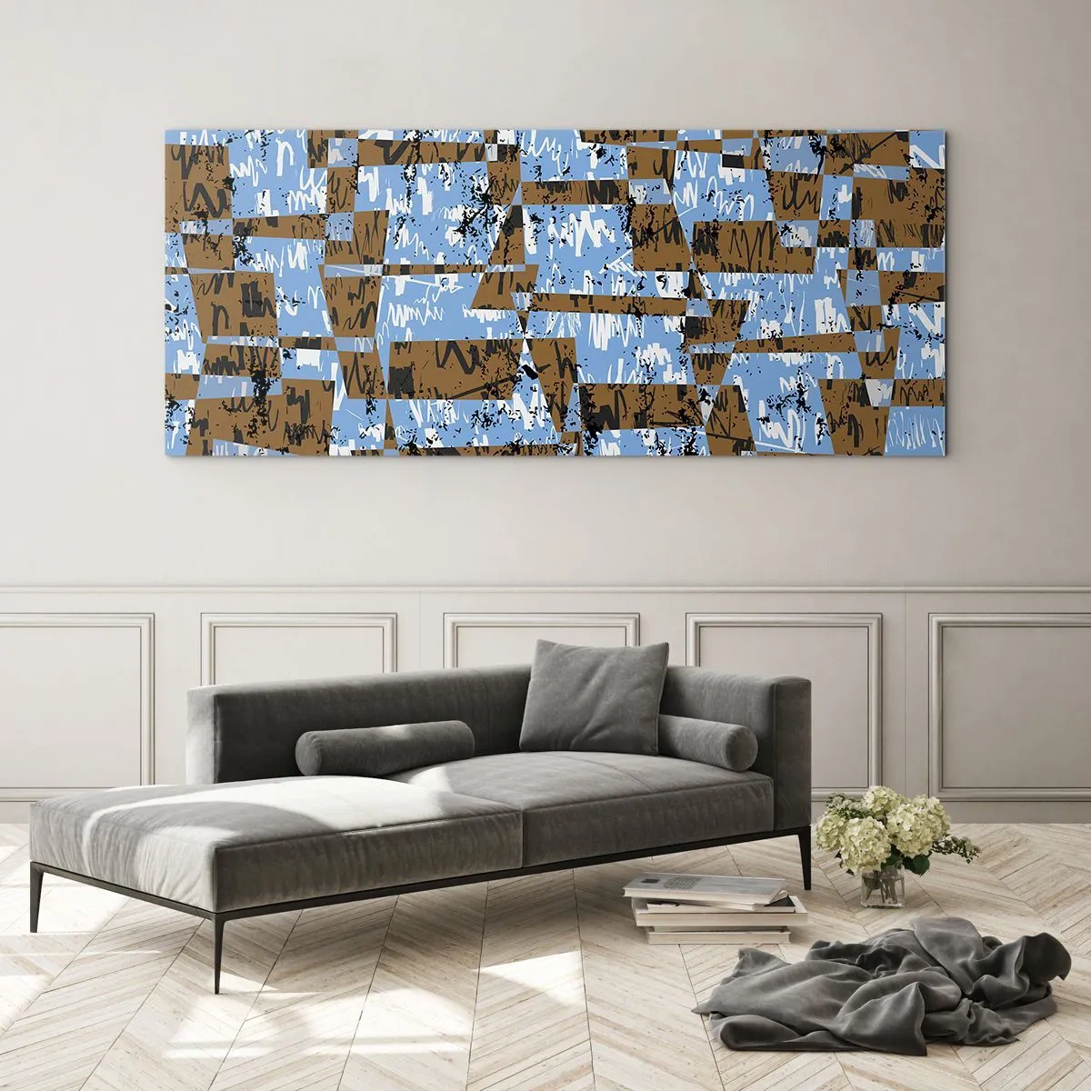 Quadro em vidro - Recorte não popular - 100x40 cm