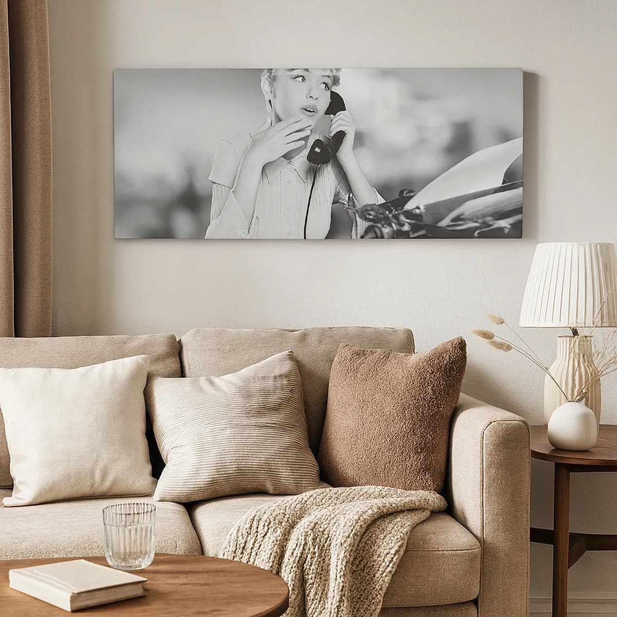 Quadro em tela - Olá, estes são os anos 50. - 30x30 cm