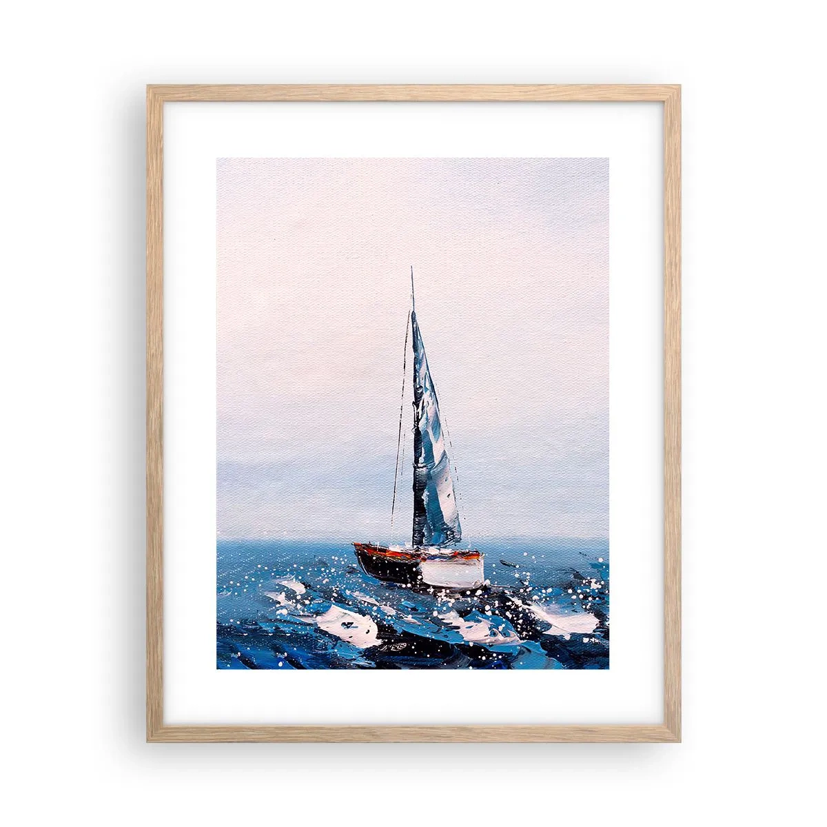 Pôster com moldura de carvalho claro - Irmandade do vento - 40x50 cm