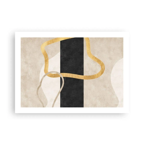 Pôster - Formas em loop - 70x50 cm