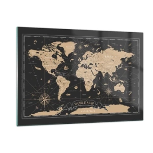 Quadro em vidro - Os limites do meu mundo - 120x80 cm