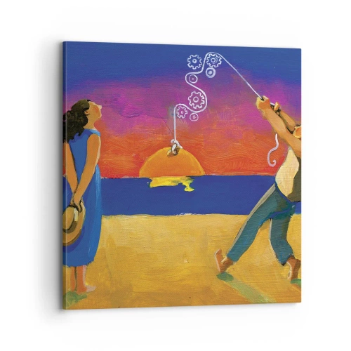 Quadro em tela - Mais do que uma estrela do céu - 70x70 cm