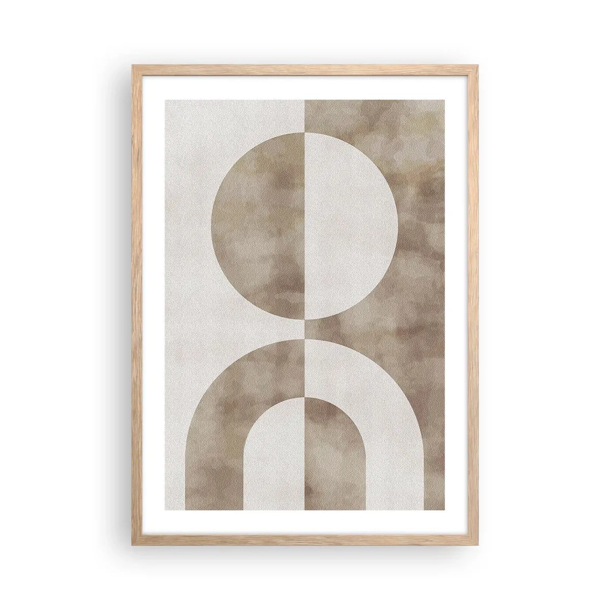 Pôster com moldura de carvalho claro - Semelhanças e diferenças - 50x70 cm