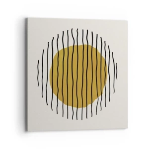 Quadro em tela - Abstração a tremer com o calor - 70x70 cm