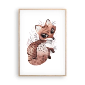 Pôster com moldura de carvalho claro - Como não amar - 70x100 cm