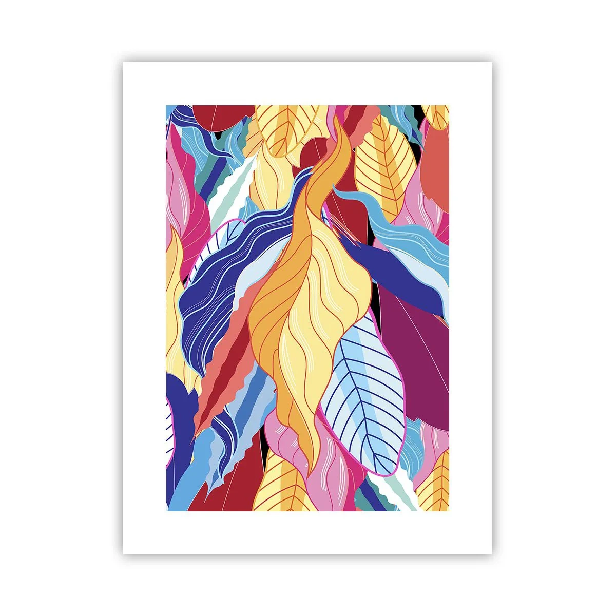 Pôster - Bagunça colorida - 30x40 cm