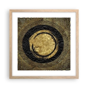 Pôster com moldura de carvalho claro - Composição glamourosa - 40x40 cm