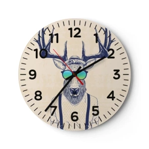 Relógio de parede - Relógio em vidro - E quem esperavas? - 40x40 cm